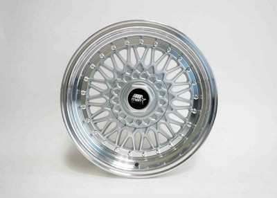 MT13 - Silver w/ Machined Lip - 16x8.0 4x100/4x114.3 Offset +20