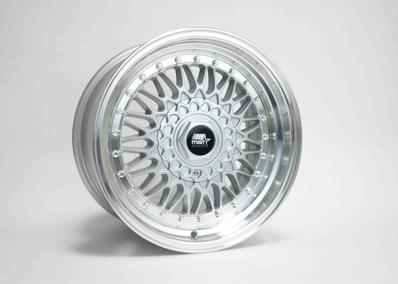 MT13 - Silver w/ Machined Lip - 16x8.0 4x100/4x114.3 Offset +20