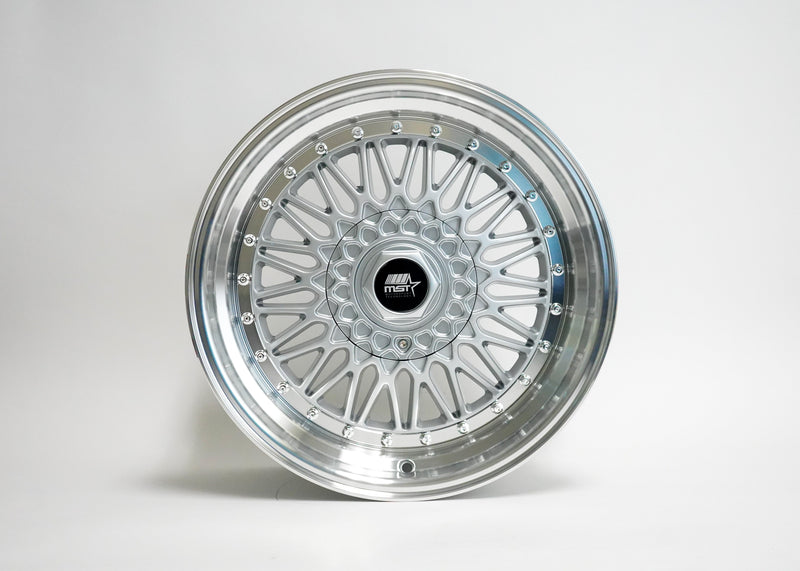 MT13 - Silver w/ Machined Lip  - 17x8.5 5x100/5x114.3 Offset +30