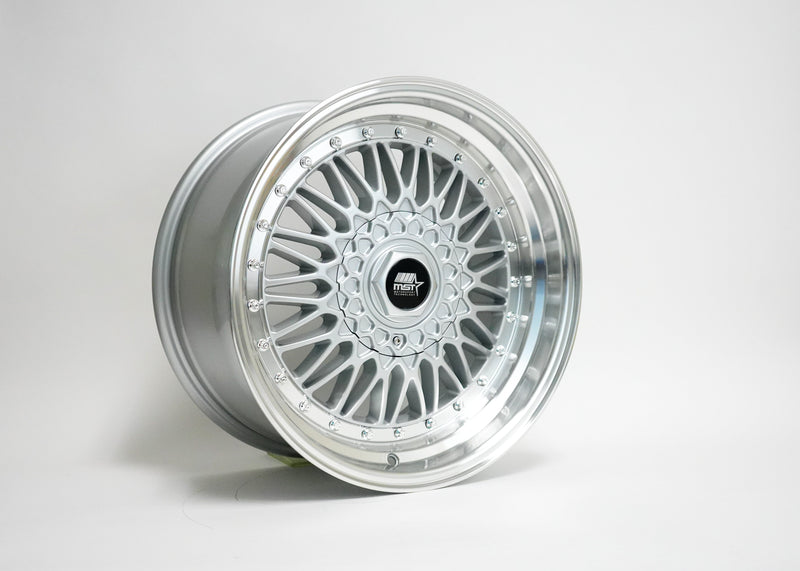 MT13 - Silver w/ Machined Lip  - 17x8.5 5x100/5x114.3 Offset +30