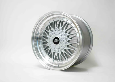 MT13 - Silver w/ Machined Lip  - 17x8.5 5x100/5x114.3 Offset +30