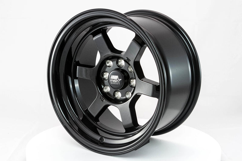 Time Attack - Glossy Black - 15x8.0 4x100/4x114.3 Offset +0