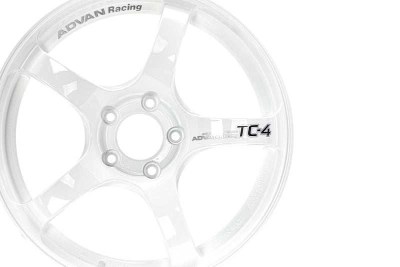 Advan Racing TC4 Racing White Metallic & Ring