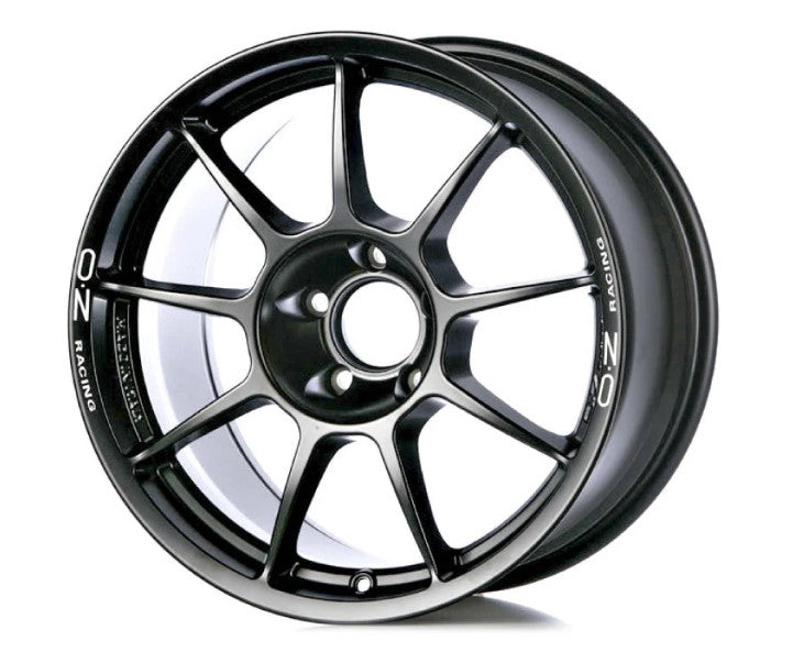 OZ Challenge HLT 18x8.5 +50 5x130 71.56CB - Matt Black w/ White Lettering