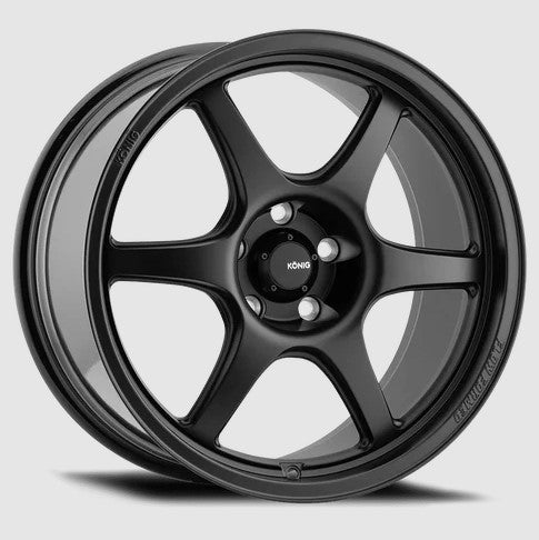 Konig Hexaform 17x9 +45 4x100 73.1CB - Matte Black