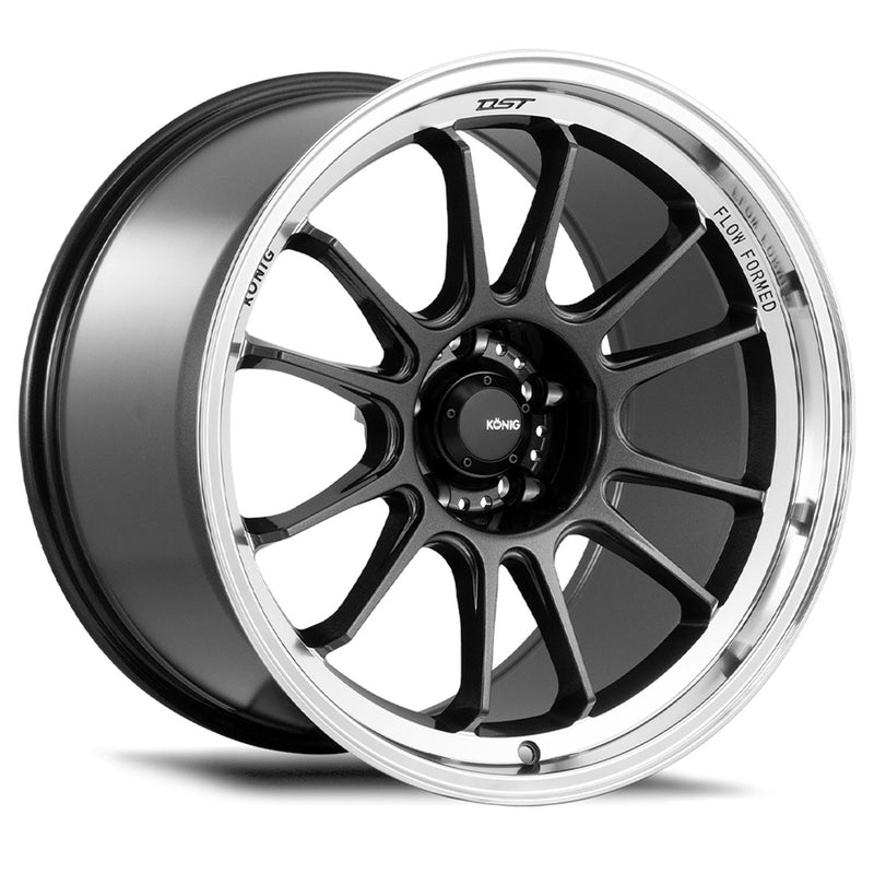 Konig Hypergram 15x8 +35 4x100 73.1CB - Metallic Carbon w/ Machined Lip