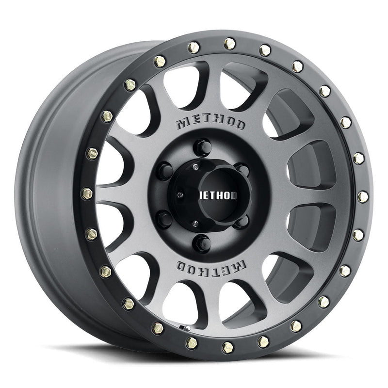 Method Race Wheels MR305 NV Titanium Matte Black Lip