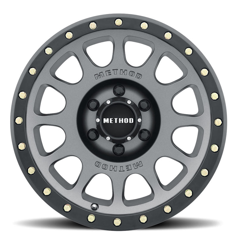 Method Race Wheels MR305 NV Titanium Matte Black Lip