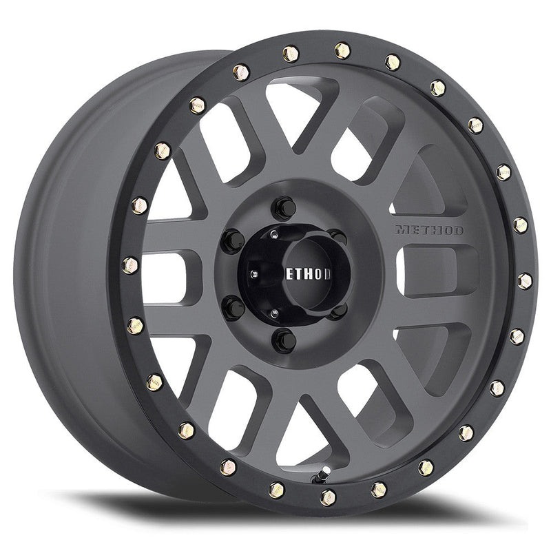 Method Race Wheels MR309 Grid Titanium Matte Black Lip