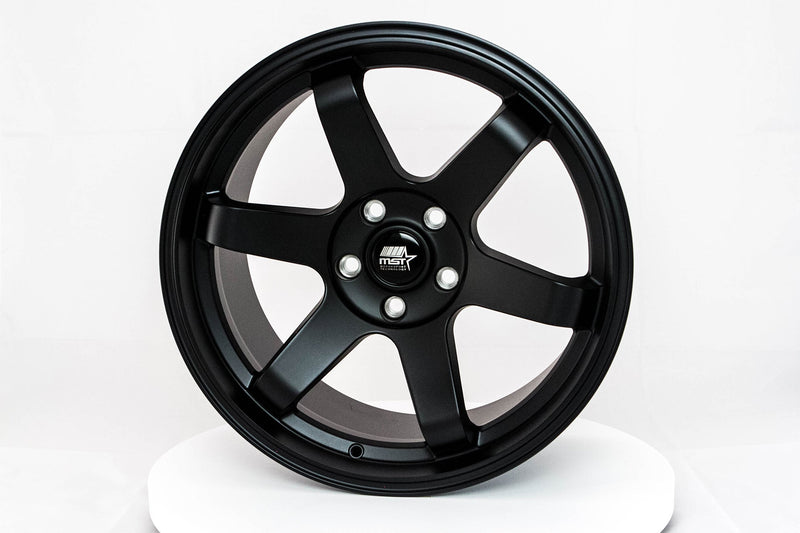 MT01 - Matte Black - 18x9.5 5x114.3 Offset +35
