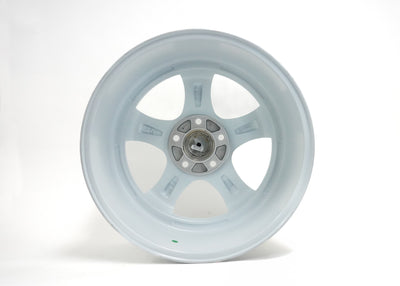 MT07 - White w/Machined Lip Gold Rivets - 18x9.5 5x114.3 Offset +20