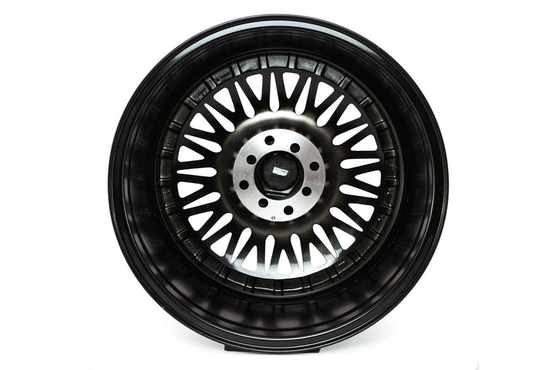 MT13 - Black w/Machined Lip Gold Rivets - 17x8.5 5x100/5x114.3 Offset +30