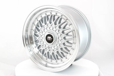 MT13 - Silver w/Machined Lip - 16x8.0 5x100/5x114.3 Offset +20