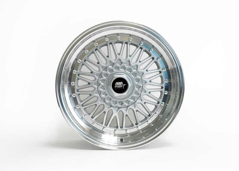 MT13 - Silver w/ Machined Lip  - 17x8.5 4x100/4x114.3 Offset +30