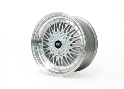 MT13 - Silver w/ Machined Lip  - 17x8.5 4x100/4x114.3 Offset +30