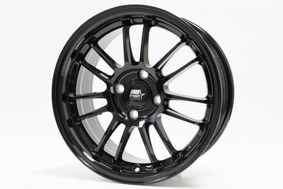 MT45 - Glossy Black - 15X7.0 4X100 Offset +35