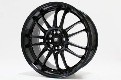 MT45 - Glossy Black - 18X8.5 5X114.3 Offset +38