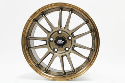 MT45 - Matte Bronze w/Bronze Machined Lip - 16X7.0 5X114.3 Offset +35