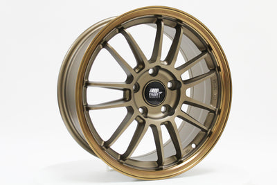 MT45 - Matte Bronze w/Bronze Machined Lip - 16X7.0 5X114.3 Offset +35