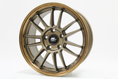 MT45 - Matte Bronze w/Bronze Machined Lip - 16X7.0 5X114.3 Offset +35