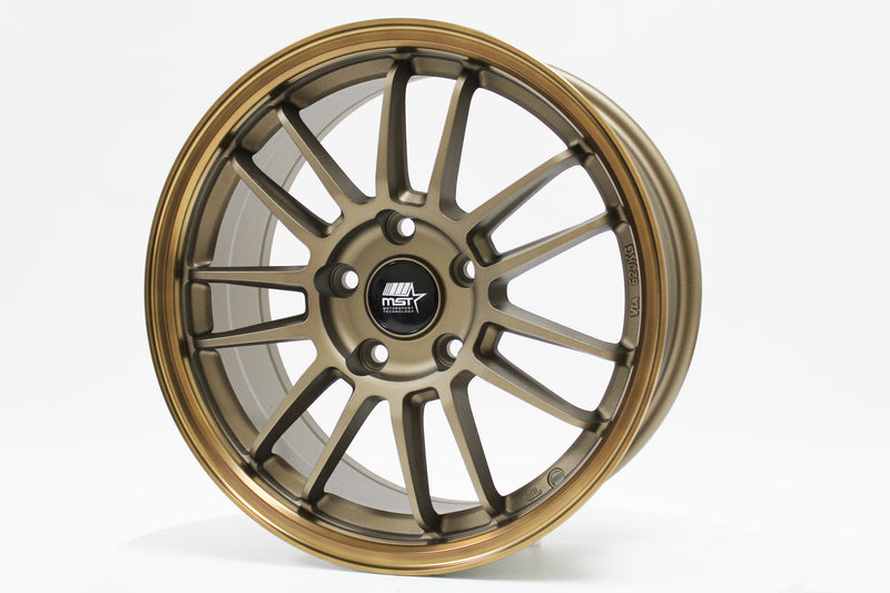 MT45 - Matte Bronze w/Bronze Machined Lip - 16X7.0 5X114.3 Offset +35