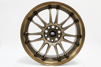 MT45 - Matte Bronze w/Bronze Machined Lip - 18X8.5 5X114.3 Offset +38