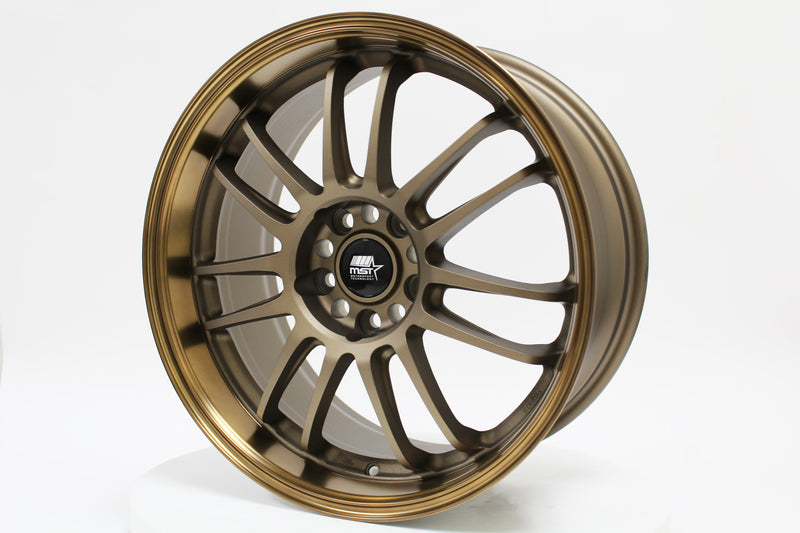 MT45 - Matte Bronze w/Bronze Machined Lip - 18X8.5 5X114.3 Offset +38