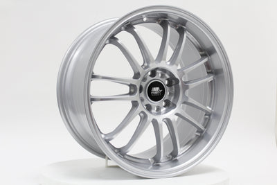 MT45 - Glossy Silver - 18X9.5 5X114.3 Offset +38