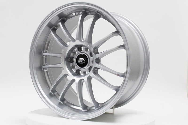 MT45 - Glossy Silver - 18X9.5 5X114.3 Offset +38