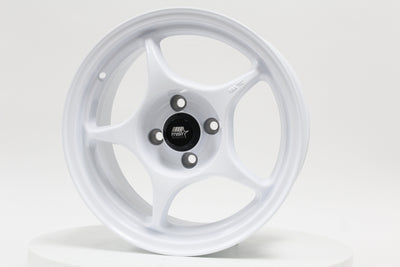 MT46 - Glossy White - 15x7.0 4x100 Offset +35