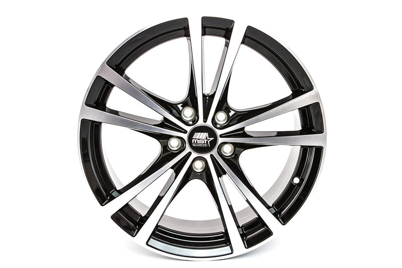 Saber - Glossy Black w/Machined Face - 17x7.0 5x115 Offset +45