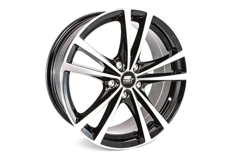 Saber - Glossy Black w/Machined Face - 17x7.0 5x115 Offset +45