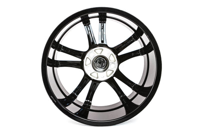 Saber - Glossy Black w/Machined Face - 17x7.0 5x114.3 Offset +45