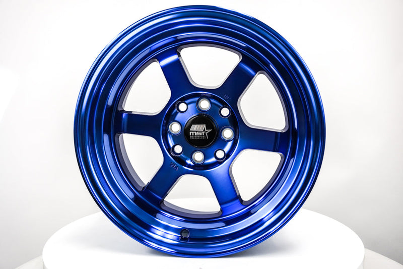 Time Attack - Sonic Blue - 15x8.0 4x100/4x114.3 Offset +0