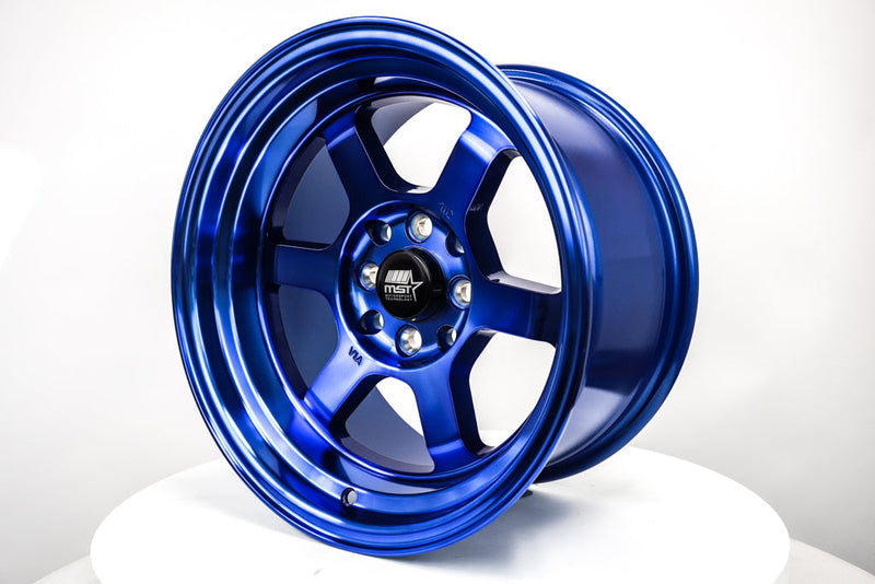 Time Attack - Sonic Blue - 15x8.0 4x100/4x114.3 Offset +0