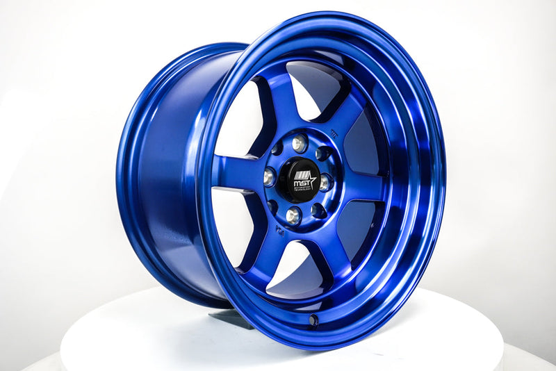 Time Attack - Sonic Blue - 15x8.0 4x100/4x114.3 Offset +0