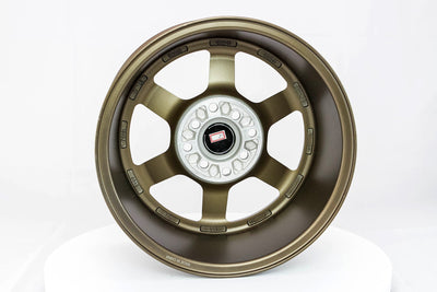 Time Attack - Matte Bronze w/Bronze Machined Lip - 15x8.0 4x100/4x114.3 Offset +0