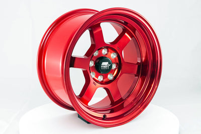 Time Attack - Ruby Red - 15x8.0 4x100/4x114.3 Offset +0