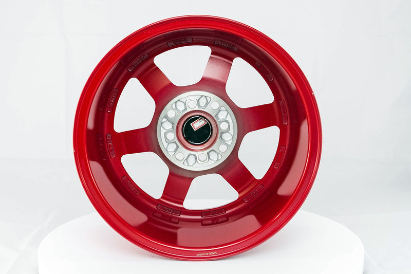 Time Attack - Ruby Red - 15x8.0 4x100/4x114.3 Offset +0