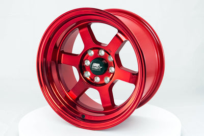 Time Attack - Ruby Red - 15x8.0 4x100/4x114.3 Offset +0