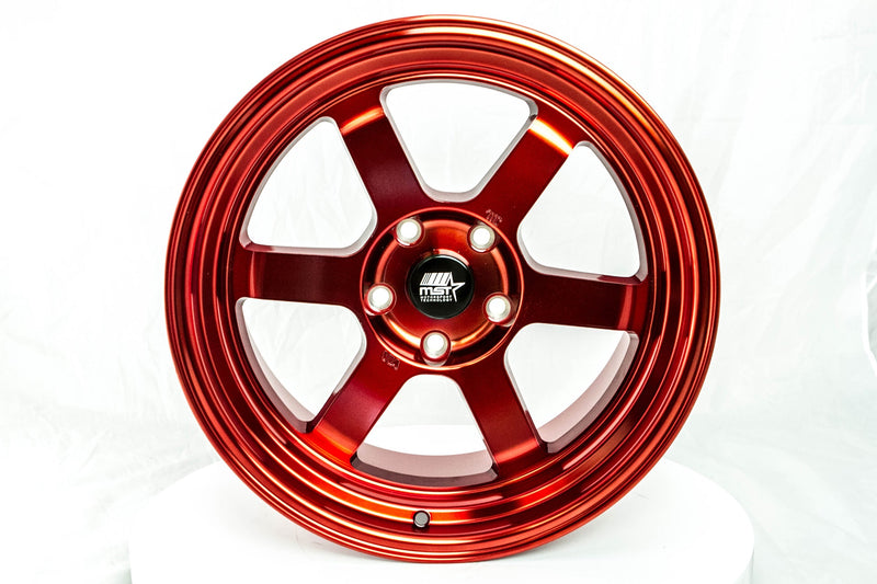 Time Attack - Ruby Red - 17x9.0 5x114.3 Offset +20