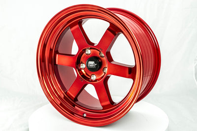 Time Attack - Ruby Red - 17x9.0 5x114.3 Offset +20