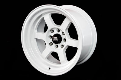 Time Attack - Glossy White - 15x8.0 4x100/4x114.3 Offset +0