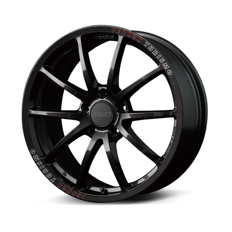 Versus VT125S 18x9.5 +38 5x120 72.6CB - Super Dark Gunmetal/MC/RAP (Red Clear)