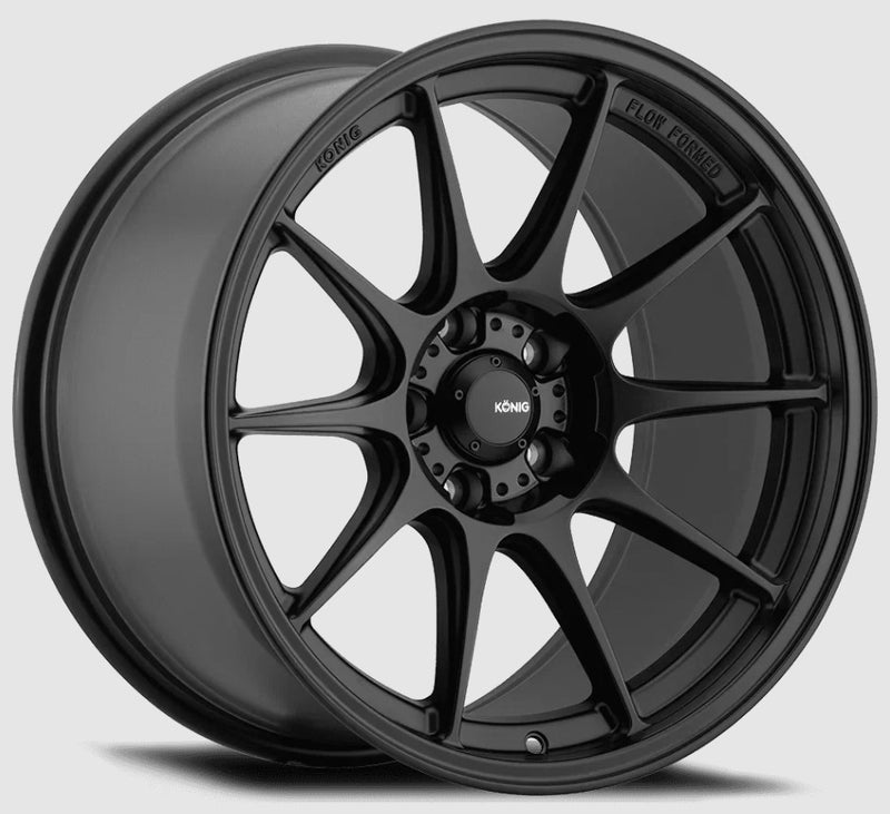 Konig Dekagram 18x8.5 +35 5x114.3 73.1CB - Semi-Matte Black