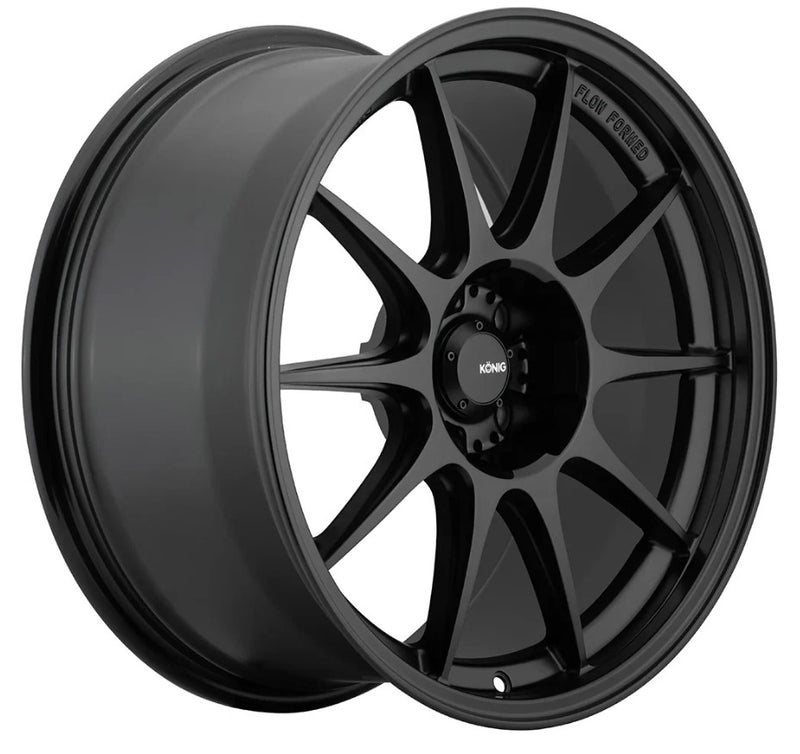 Konig Dekagram 18x8.5 +45 5x114.3 73.1CB - Semi-Matte Black