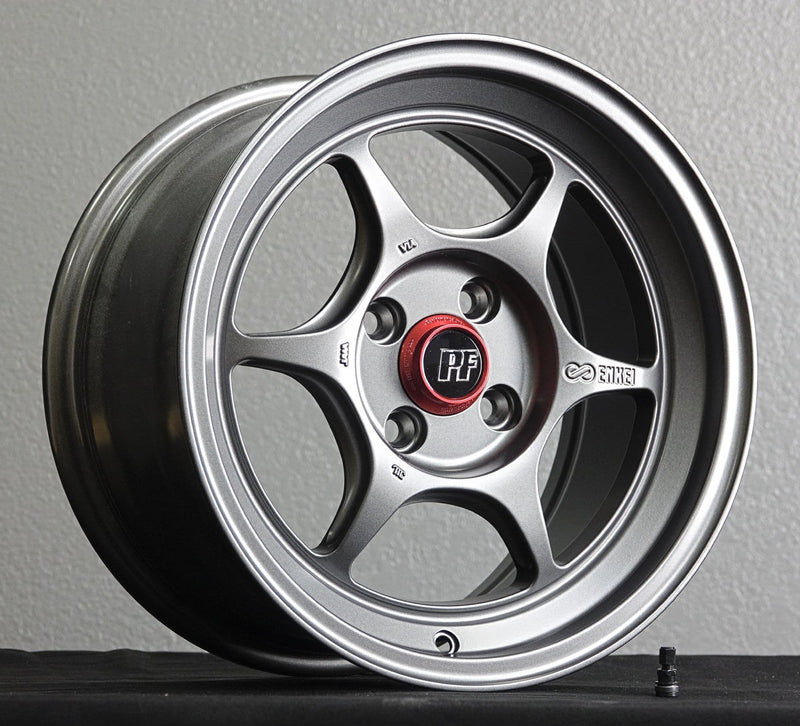 Enkei PF06 15x8 +24 4x100 67.1CB - Gunmetal