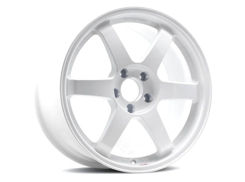 RAYS WHEELS - TE37SL 17X9.5 +45 5X114.3 - DASH WHITE