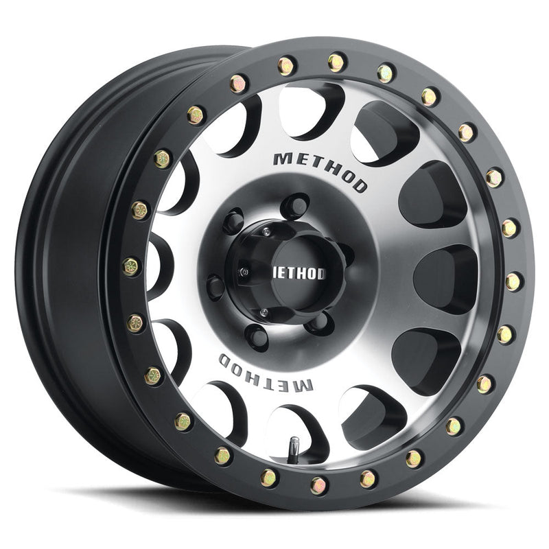 Method Race Wheels MR105 Beadlock Machined Matte Black Lip