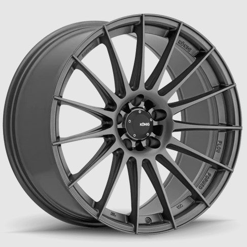 Konig Rennform 18x8 +45 5x112 66.56CB - Matte Grey